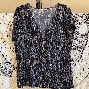 Laura Ashley Elegant Black and White Women's Top Size XL